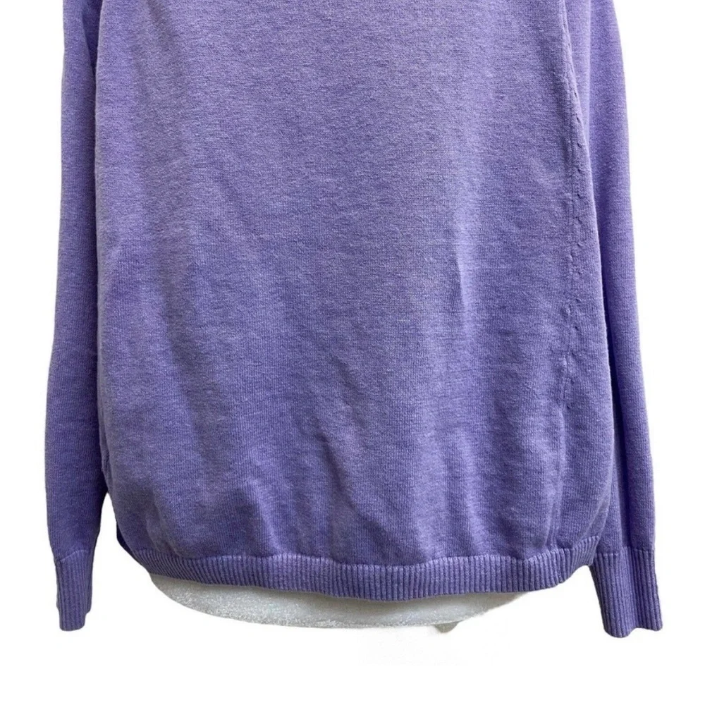 Gorman 100% Organic Cotton Purple Casual Pullover Sweater